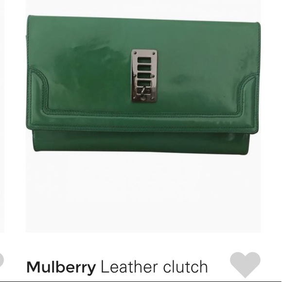 Mulberry purple Maggie clutch with flaws scratches - Picture 6 of 6